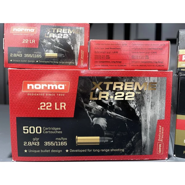 50 Cartouches NORMA 22 LR XTREME LR-22