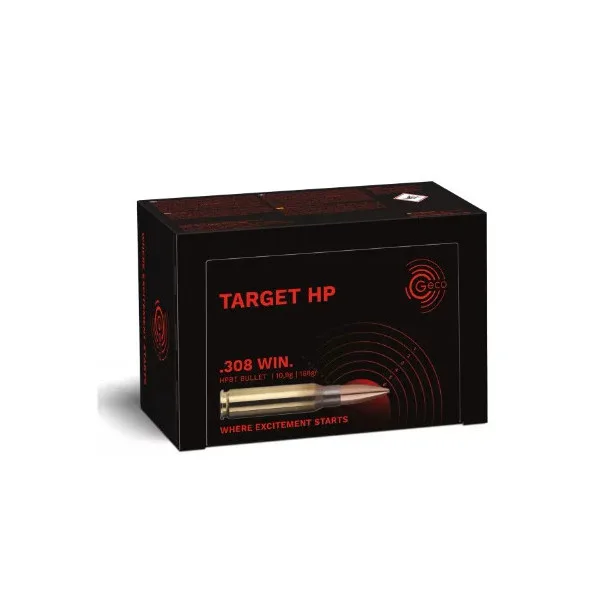 Cartouches Geco Target HPBT 308Win 168gr