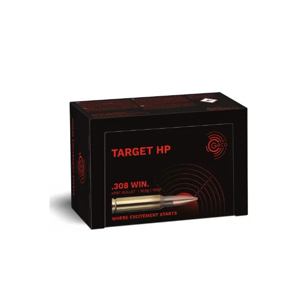 GECO .308 WIN 168gr TARGET HPBT /50  Chez DEVILLE ARMORY. Votre armurerie en ligne.