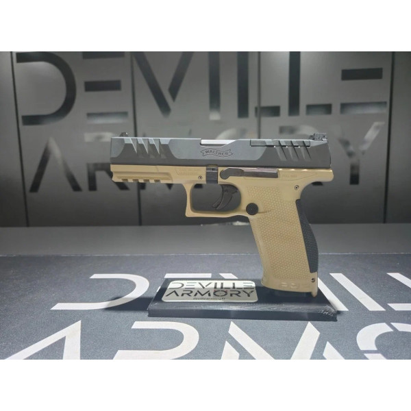 Pistolet WALTHER PDP FULL SIZE FDE 4,5'' 9X19  Chez DEVILLE ARMORY. Votre armurerie en ligne.