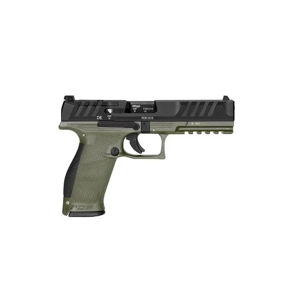 Pistolet PDP FULL SIZE WALTHER 4,5'' CAL 9X19, 18 COUPS - OD GREEN