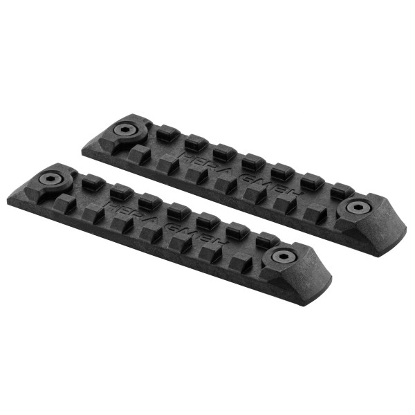 Set de 2 rails picatinny en polymère compatible KEYMOD - NOIR  Chez DEVILLE ARMORY. Votre armurerie en ligne.