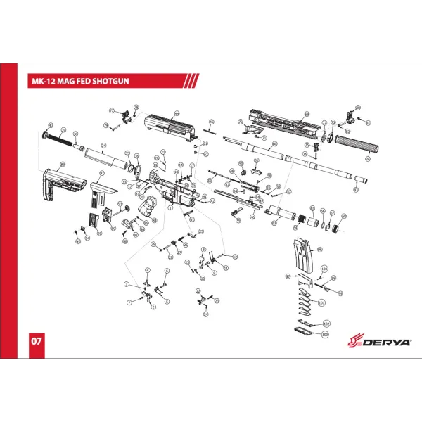 DeryaMK-12/96 ButtPlateScrew