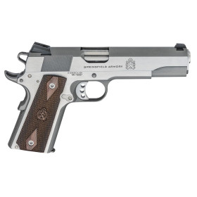 Pistolet SPRINGFIELD 1911 Garrison 45ACP Inox 5''  Chez DEVILLE ARMORY. Votre armurerie en ligne.