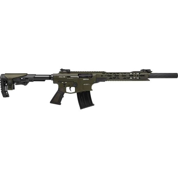 Fusil DERYA MK12 12/76 50cm Vert/Noir  Chez DEVILLE ARMORY. Votre armurerie en ligne.