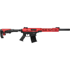 Fusil DERYA MK12 12/76 50cm Rouge/Noir  Chez DEVILLE ARMORY. Votre armurerie en ligne.
