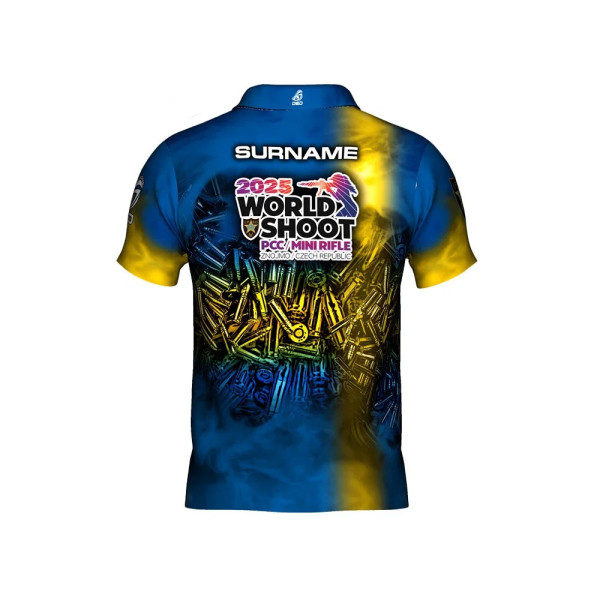 T-shirt officiel DED Suède PCCMR Worldshoot 2025, taille: XL, nom personnalisé: avec nom personnalisé, type de vêtements: femmes