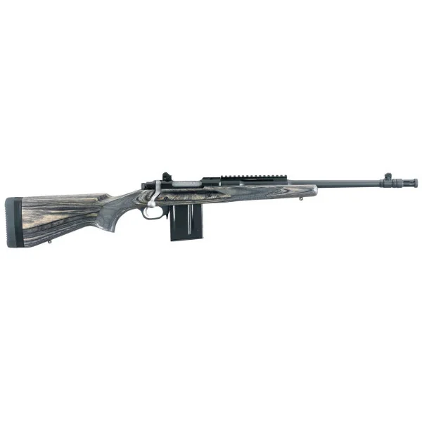 CARA RUGER GUNSITE SCOUT KM77-GS 308W CACHE FLAMM LAM MATT INOX 46CM 10CPS (2C)