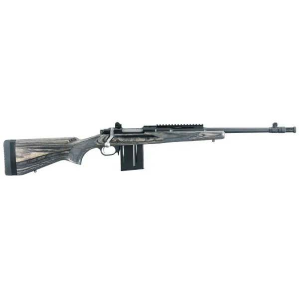 CARA RUGER GUNSITE SCOUT KM77-GS 308W CACHE FLAMME LAMELE NOIRE 42CM 10CPS (2C)