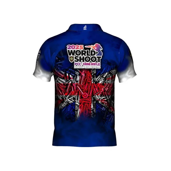 T-shirt officiel DED Grande-Bretagne PCCMR Worldshoot 2025, taille : M, nom personnalisé : sans nom, type de vêtements : régulie