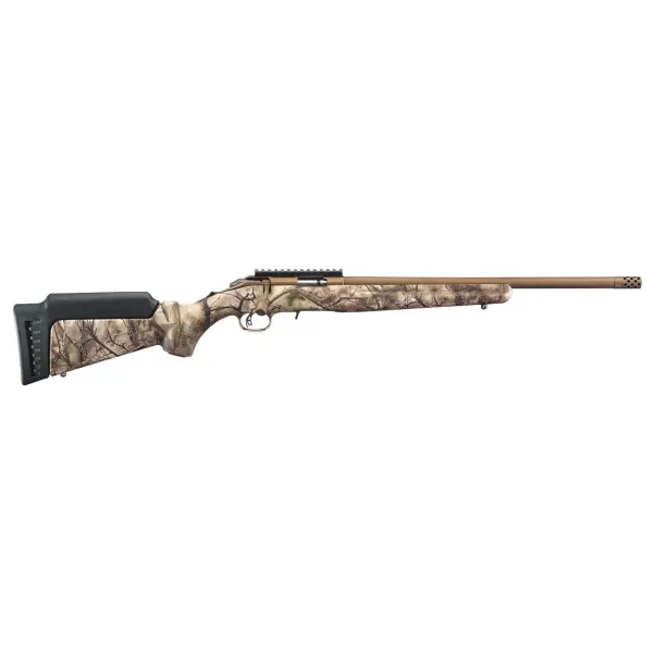 CARA RUGER AMERICAN RIMFIRE .17HMR 9CPS 18 46CM FILETE 1/2-28 CAMO CANON BRONZ