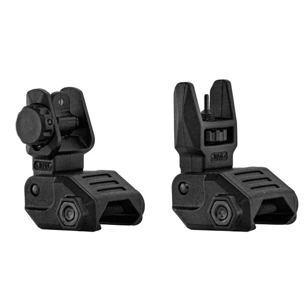 Dlg Tactical Organes de visée Flip-Up bas réglables