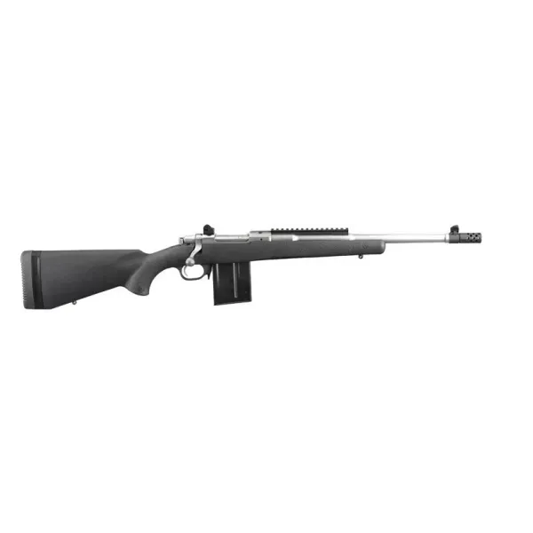 CARA RUGER GUNSITE SCOUT M77-GS 308W SYNTH CACHE FLAMME INOX 10CPS 41CM (2C)