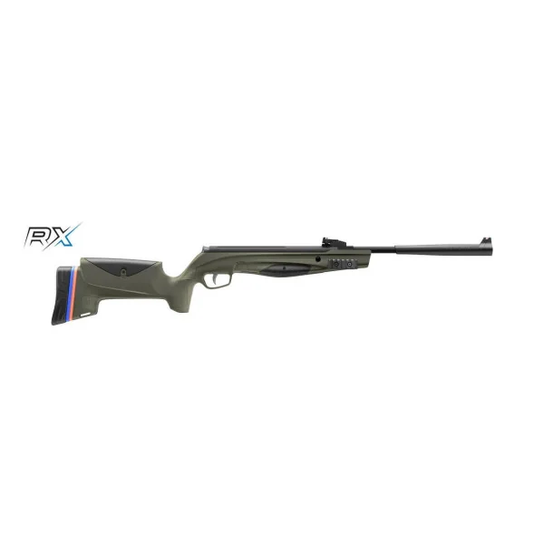 CARA AIR STOEGER RX3 TAC SYNTH HAUSSE + GUIDON CAL.4,5 7.5J VERTE RXT3002D