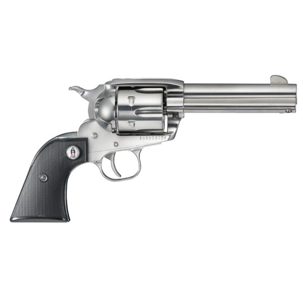 Revolver RUGER New Vaquero 357MAG Inox 4.5/8" Mallette  Chez DEVILLE ARMORY. Votre armurerie en ligne.