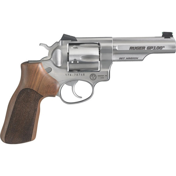 Revolver RUGER GP100 .357MAG Inox 6 coups  Chez DEVILLE ARMORY. Votre armurerie en ligne.