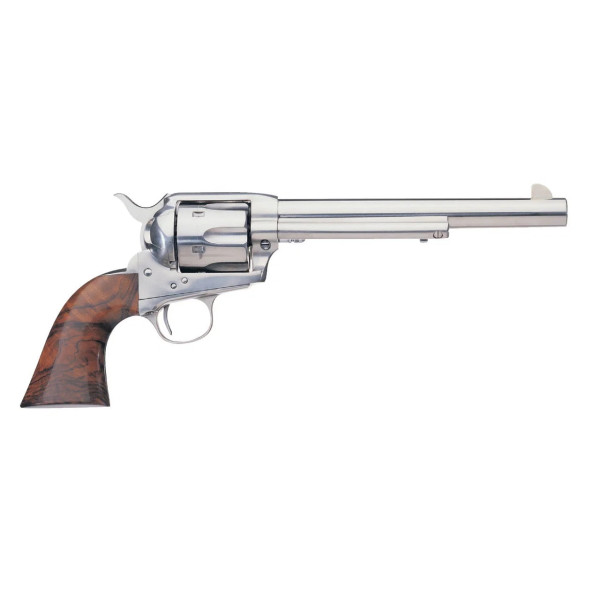 Revolver UBERTI Cattleman 45COLT Inox 4.3/4  Chez DEVILLE ARMORY. Votre armurerie en ligne.