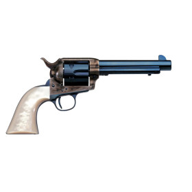 Revolver UBERTI 1873 Cattleman 357MAG 4.3/4 A. Bleu  Chez DEVILLE ARMORY. Votre armurerie en ligne.
