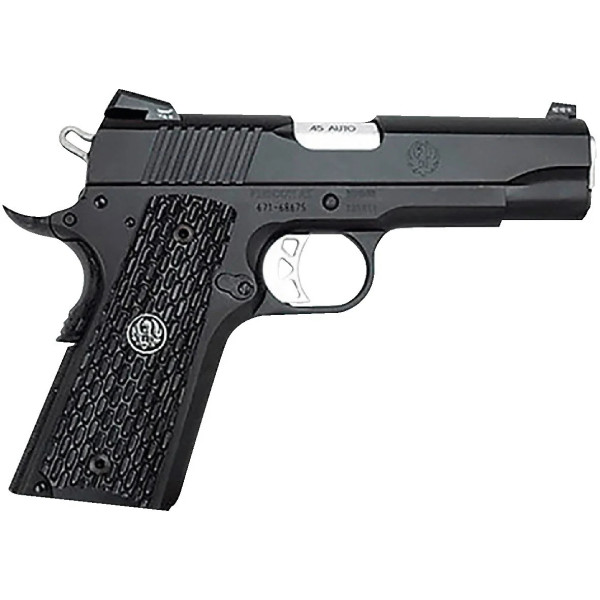 Pistolet RUGER SR1911 .45AUTO Commander 4.25" Noir  Chez DEVILLE ARMORY. Votre armurerie en ligne.