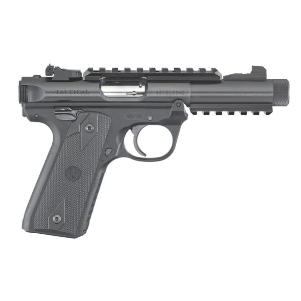 Pistolet RUGER Mark IV 22LR Tactical Fileté  Chez DEVILLE ARMORY. Votre armurerie en ligne.
