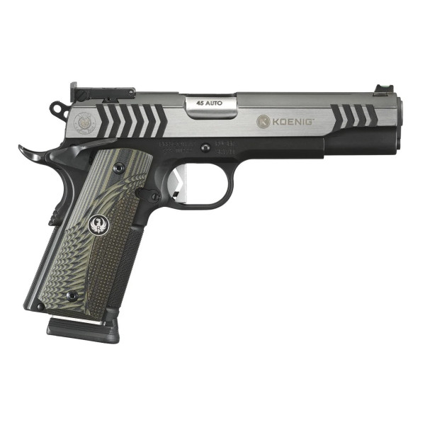 Pistolet RUGER SR1911 .45AUTO Inox 8+1  Chez DEVILLE ARMORY. Votre armurerie en ligne.