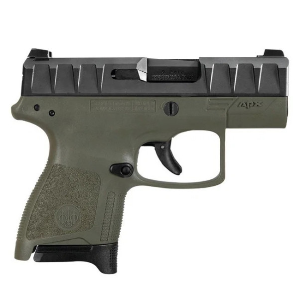 Pistolet BERETTA  APX CARRY ODGREEN 9x19 3 , 1 CHARGEUR 8 CPS , 1 CHARGEUR 6 CPS  Chez DEVILLE ARMORY. Votre armurerie en ligne.
