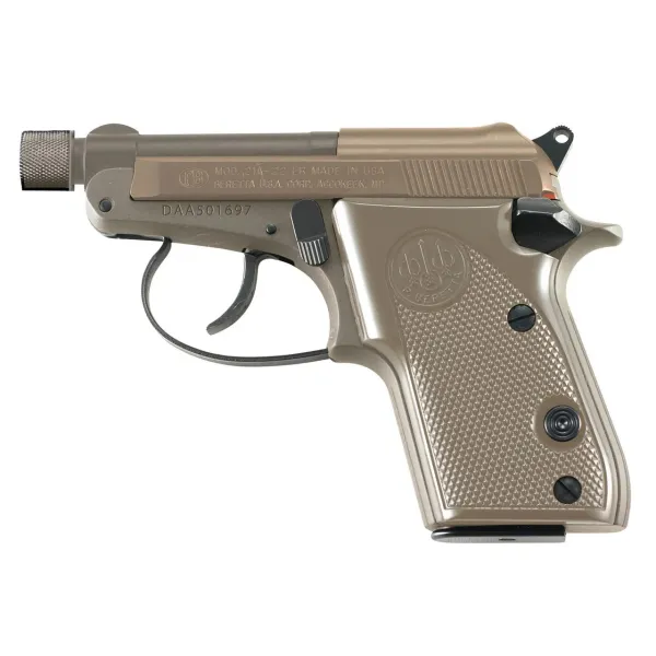 Pistolet BERETTA 21A BOBCAT FDE 22LR 1 CHARGEUR 7 CPS 2.9 FIL1/2-28 J212126
