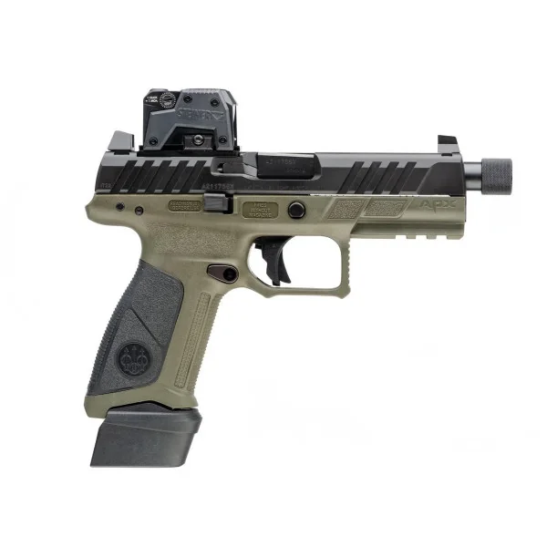 Pistolet BERETTA APX A1 FULL SIZE TACTICAL OD 9x19 2 CHARGEURS 17 CPS