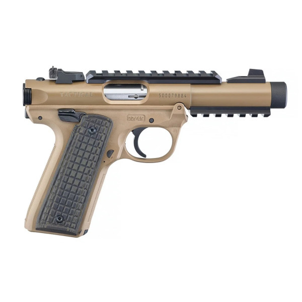 Pistolet RUGER MARK IV 22/45 TACTICAL .22LR 10CPS  Chez DEVILLE ARMORY. Votre armurerie en ligne.