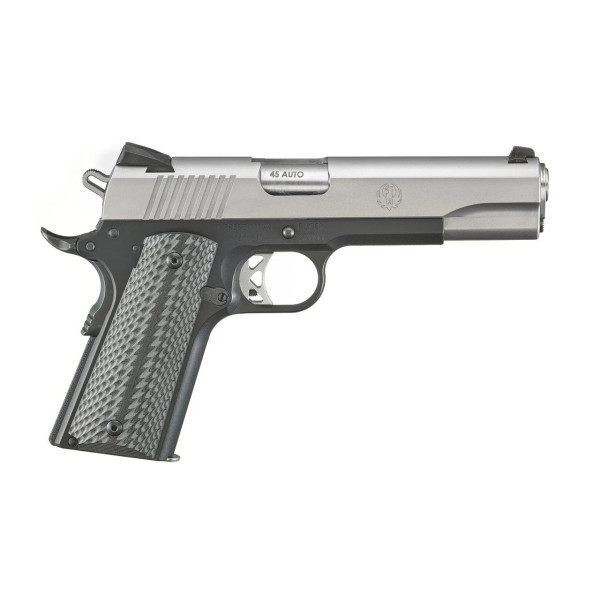 Pistolet RUGER SR1911 .45AUTO Inox 8+1  Chez DEVILLE ARMORY. Votre armurerie en ligne.