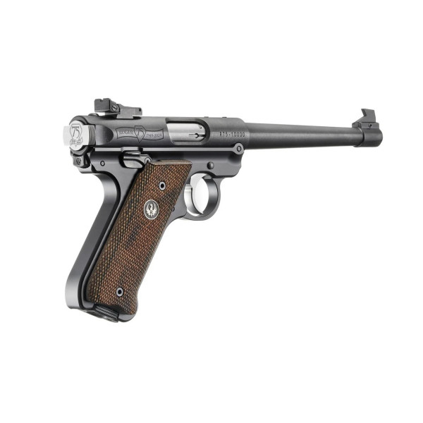 Pistolet RUGER MARK IV .22LR 6.88" 10CPS 75EME  Chez DEVILLE ARMORY. Votre armurerie en ligne.