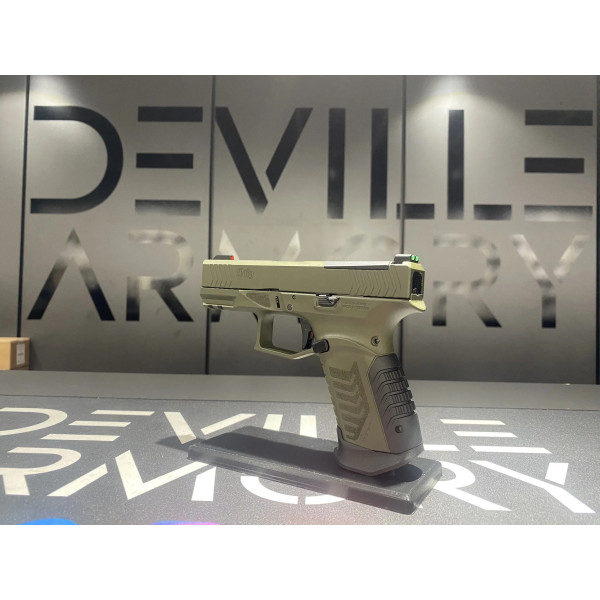 Pistolet DERYA DY9  VERT OR 9x19  Chez DEVILLE ARMORY. Votre armurerie en ligne.