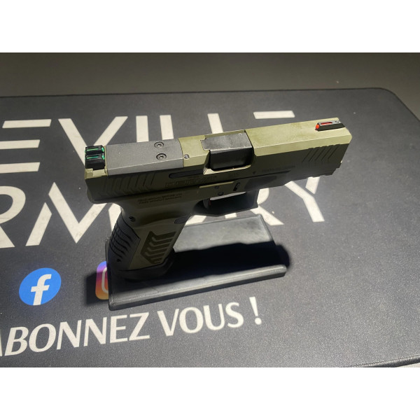 Pistolet DERYA DY9  VERT OR 9x19  Chez DEVILLE ARMORY. Votre armurerie en ligne.