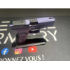 Pistolet DERYA DY9 BLEU GRIS OR 9x19  Chez DEVILLE ARMORY. Votre armurerie en ligne.