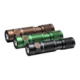 Mini lampe de poche porte-clés 400 LUMENS FENIX - E05R NOIR -  Chez DEVILLE ARMORY. Votre armurerie en ligne.