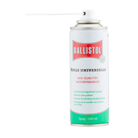 Aérosol huile universelle 200 ml - Ballistol  Chez DEVILLE ARMORY. Votre armurerie en ligne.