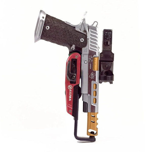 CR Speed ??Ultra Holster, NOIR, Version main : Main droite, Modèle de pistolet : 2011 - Ouvert  Chez DEVILLE ARMORY. Votre armur