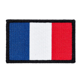 France Flag Embroidery Patch with Fastener Hook and Loop  Chez DEVILLE ARMORY. Votre armurerie en ligne.