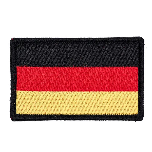 DAA Germany Flag Embroidery Patch with Fastener Hook and Loop