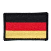 DAA Germany Flag Embroidery Patch with Fastener Hook and Loop