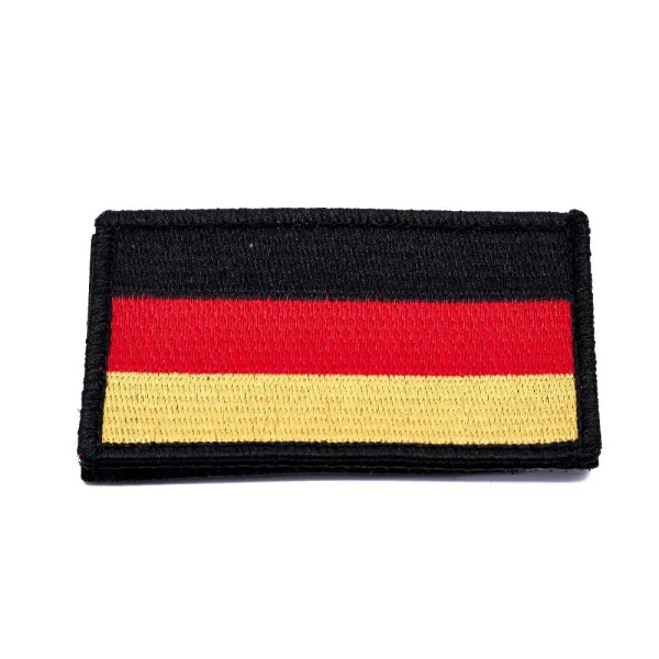 DAA Germany Flag Embroidery Patch with Fastener Hook and Loop
