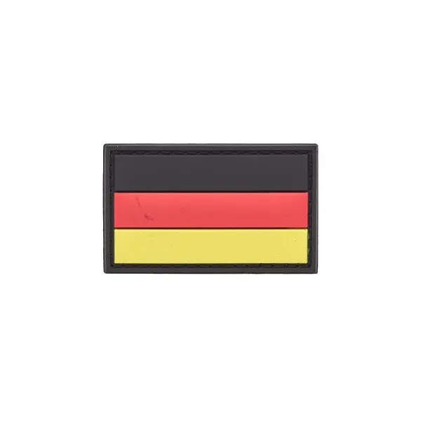 German Flag PVC Patch 3x5cm avec Hook et Loop Fastener