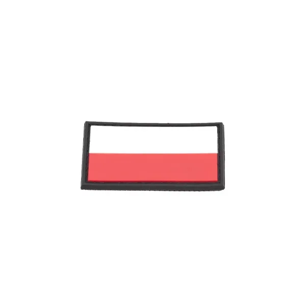 Polish Flag PVC Patch 3x5cm avec Hook et Loop Fastener