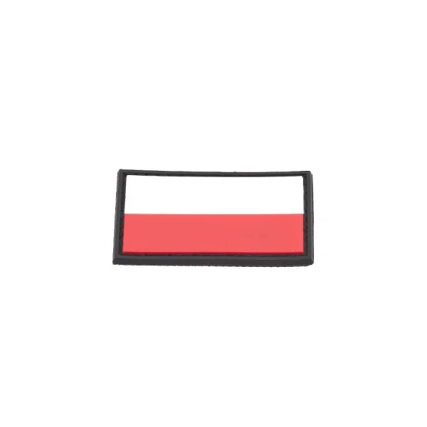 Polish Flag PVC Patch 3x5cm avec Hook et Loop Fastener