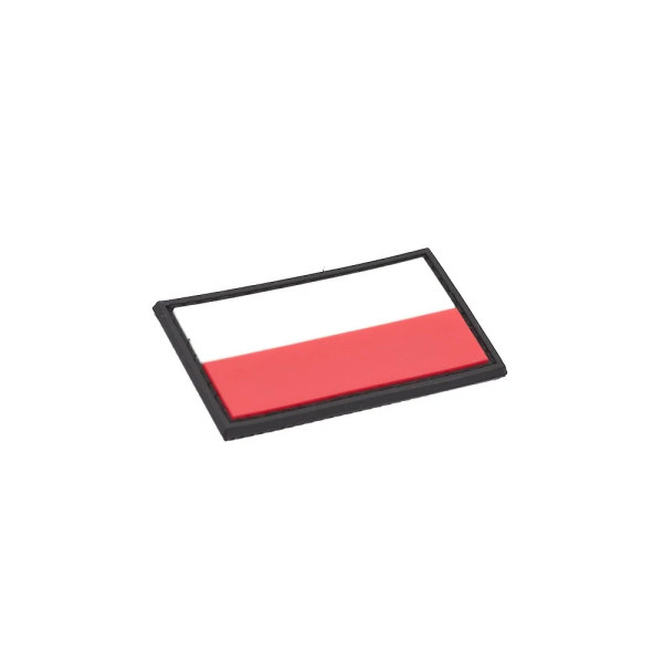 Polish Flag PVC Patch 3x5cm with Hook and Loop Fastener  Chez DEVILLE ARMORY. Votre armurerie en ligne.