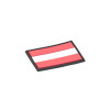 Austrian Flag PVC Patch 3x5cm with Hook and Loop Fastener  Chez DEVILLE ARMORY. Votre armurerie en ligne.