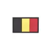 Belgium Flag PVC Patch 3x5cm avec Hook et Loop Fastener