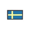 Swedish Flag PVC Patch 3x5cm avec Hook et Loop Fastener