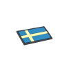 Swedish Flag PVC Patch 3x5cm with Hook and Loop Fastener  Chez DEVILLE ARMORY. Votre armurerie en ligne.
