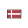 Danish Flag PVC Patch 3x5cm avec Hook et Loop Fastener